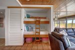 Bunk Beds Off Living Room w/ Privacy Door
